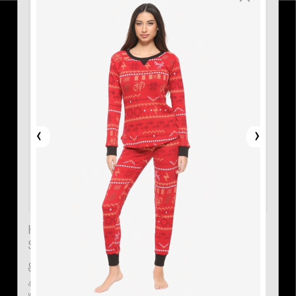 HARRY POTTER Fair Isle Thermal PAJAMAS - Picture 3 of 8